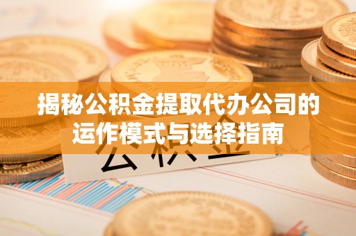 湘东揭秘公积金提取代办公司的运作模式与选择指南