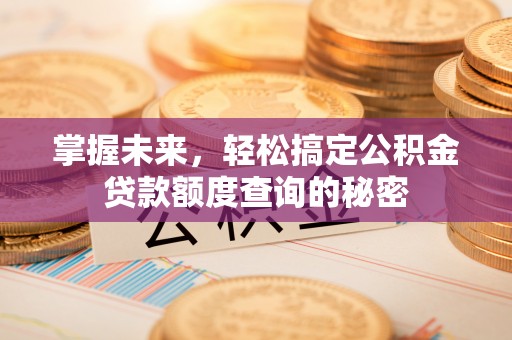 湘东掌握未来，轻松搞定公积金贷款额度查询的秘密