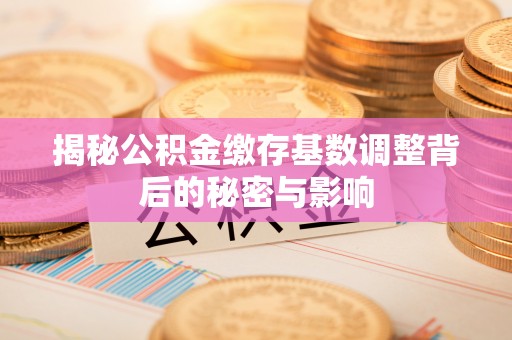 湘东揭秘公积金缴存基数调整背后的秘密与影响