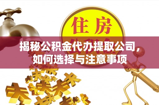湘东揭秘公积金代办提取公司，如何选择与注意事项