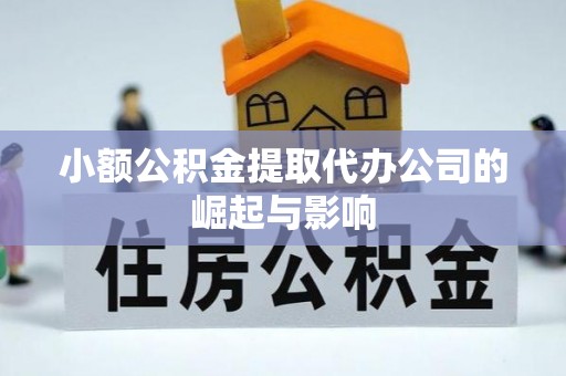 湘东小额公积金提取代办公司的崛起与影响